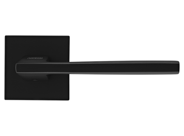 Изображение товара Комплект дверной фурнитуры Rucetti RAP 28 SLIM-S BL без фиксатора (черный)