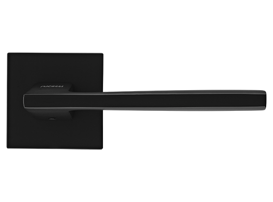 Изображение товара Комплект дверной фурнитуры Rucetti RAP 28 SLIM-S BL без фиксатора (черный)