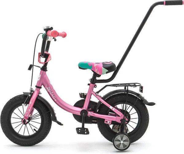 Изображение товара Детский велосипед с ручкой ZigZag Zoo 12 / ZG-1282 (розовый)