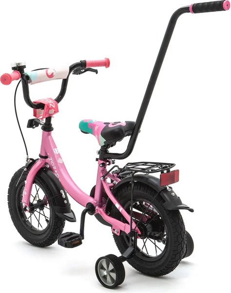 Изображение товара Детский велосипед с ручкой ZigZag Zoo 12 / ZG-1282 (розовый)