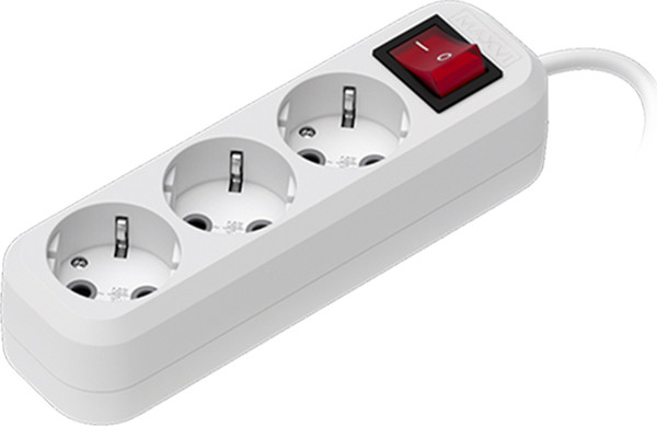 Изображение товара Удлинитель Maxvi PS-415 (1.5м, белый)