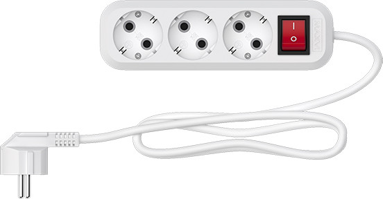 Изображение товара Удлинитель Maxvi PS-415 (1.5м, белый)