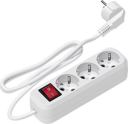 Изображение товара Удлинитель Maxvi PS-415 (1.5м, белый)