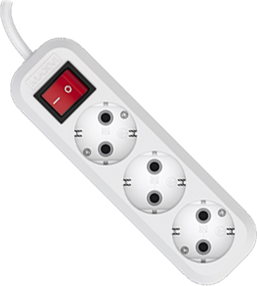 Изображение товара Удлинитель Maxvi PS-415 (1.5м, белый)