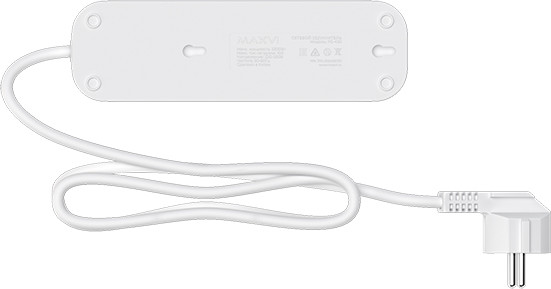 Изображение товара Удлинитель Maxvi PS-430 (3м, белый)