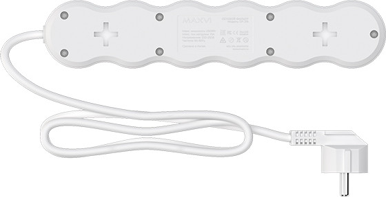 Изображение товара Сетевой фильтр Maxvi SP-218 (1,8м, белый)