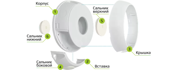 Изображение товара Монтажная коробка KadrON JB2-125W (белый)