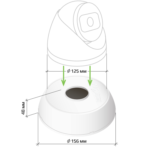 Изображение товара Монтажная коробка KadrON JB2-125W (белый)