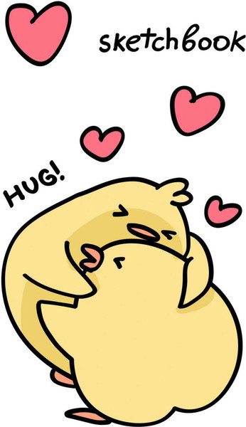 Изображение товара Скетчбук Listoff Обнимашки / СК5805534 (80л)