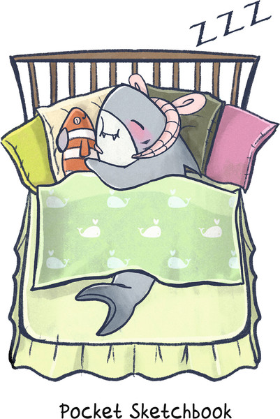 Изображение товара Скетчбук Listoff День акулы / СК6485542 (48л)