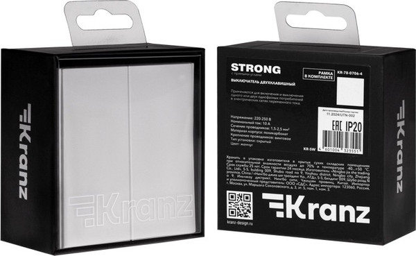 Изображение товара Выключатель Kranz Strong KR-78-0709-4 (жемчуг)