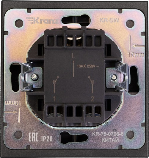 Изображение товара Выключатель Kranz Strong KR-78-0709-6 (графит)