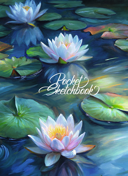 Изображение товара Скетчбук Listoff Кувшинки / СК6485540 (48л)