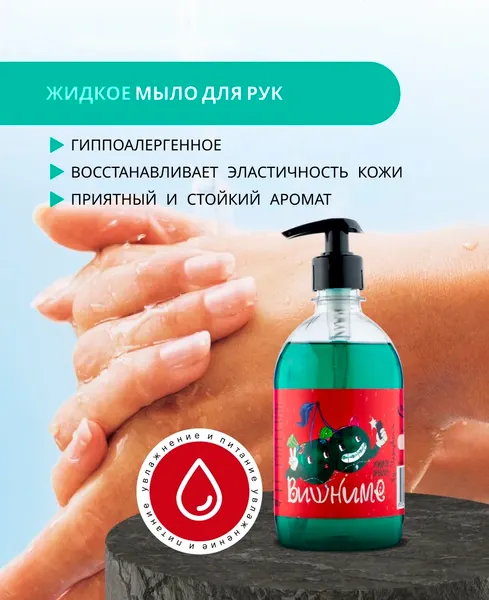 Изображение товара Мыло жидкое Результат.Про NFT Вишниме (500мл)
