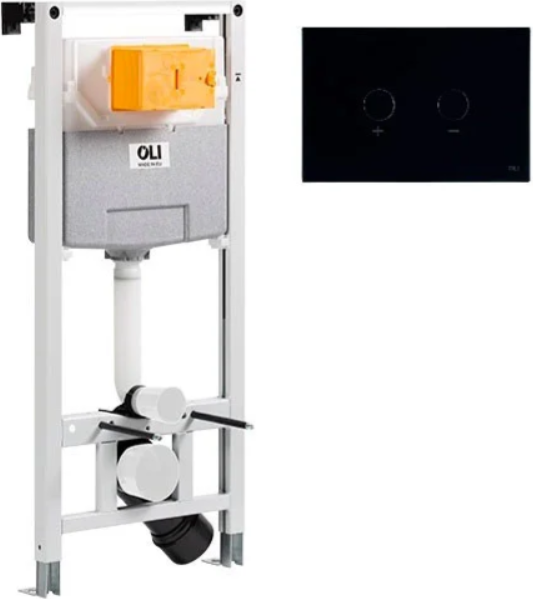 Изображение товара Инсталляция для унитаза Oli 120 / 885055+878490 (черный матовый)