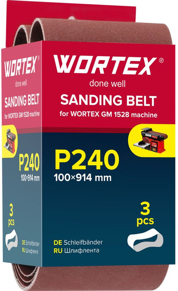 Изображение товара Набор шлифлент Wortex GM 1528 / 1325977