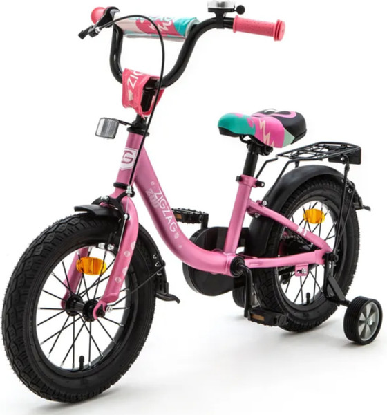 Изображение товара Детский велосипед ZigZag Zoo / ZG-1482 (розовый, разобранный, в коробке)