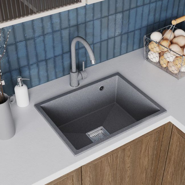 Изображение товара Мойка кухонная Polygran Blade 500 (серый)