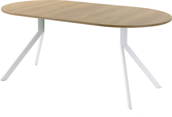Изображение товара Обеденный стол AMC Elite Е18(900) D1 (белый/дуб небраска натур)
