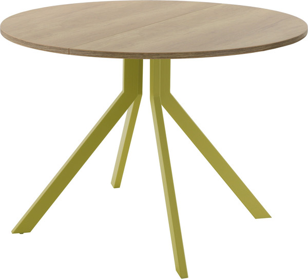 Изображение товара Обеденный стол AMC Elite Е18(900) D1 (золото/дуб небраска натур)