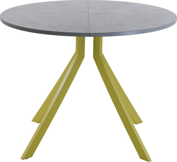 Изображение товара Обеденный стол AMC Elite Е18(900) D1 (золото/бетон чикаго светло-серый)