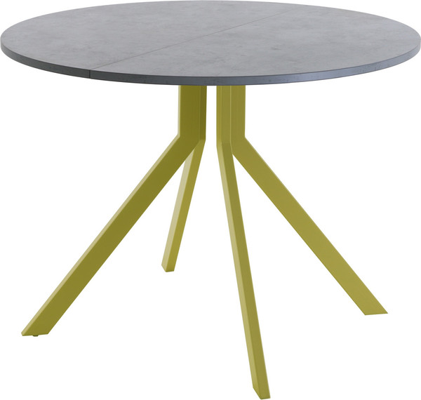 Изображение товара Обеденный стол AMC Elite Е18(900) D1 (золото/бетон чикаго светло-серый)