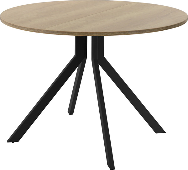 Изображение товара Обеденный стол AMC Elite Е18(800) D1 (черный/дуб небраска натур)