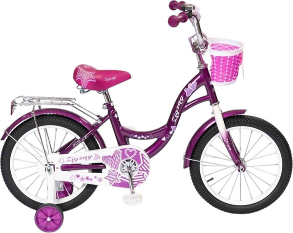 Изображение товара Детский велосипед ZigZag Girl 16 / ZG-1634 (фиолетовый)
