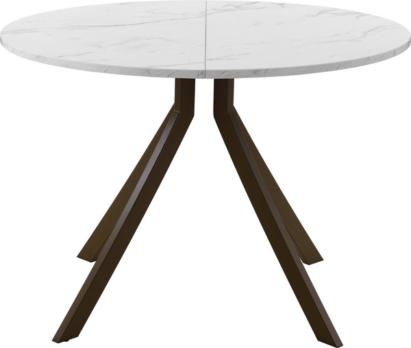 Изображение товара Обеденный стол AMC Elite Е18(800) D1 (коричневый/мрамор кристалл)