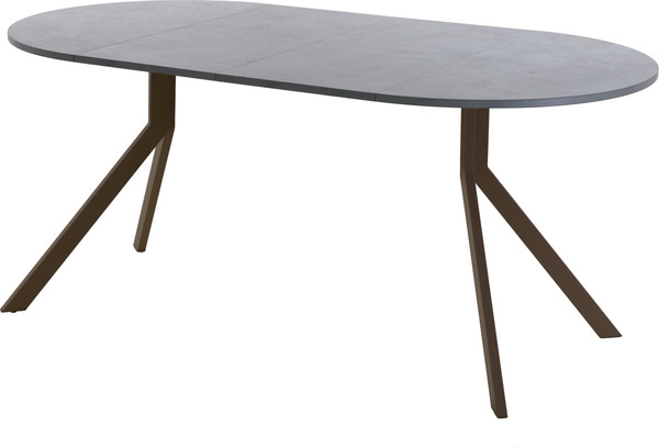 Изображение товара Обеденный стол AMC Elite Е18(800) D1 (коричневый/бетон чикаго светло-серый)