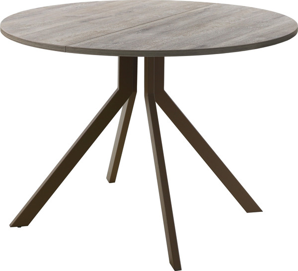 Изображение товара Обеденный стол AMC Elite Е18(800) D1 (коричневый/дуб уайт-ривер песочно-бежевый)