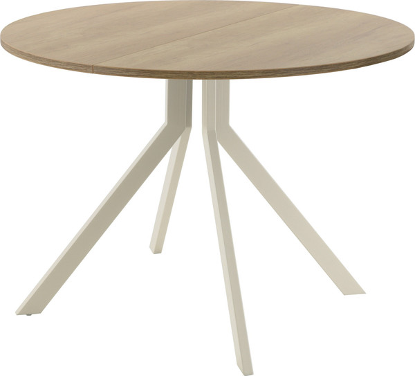 Изображение товара Обеденный стол AMC Elite Е18(800) D1 (бежевый/дуб небраска натур)