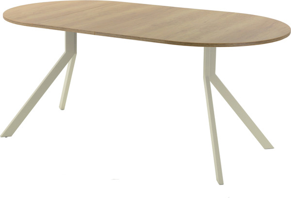 Изображение товара Обеденный стол AMC Elite Е18(800) D1 (бежевый/дуб небраска натур)