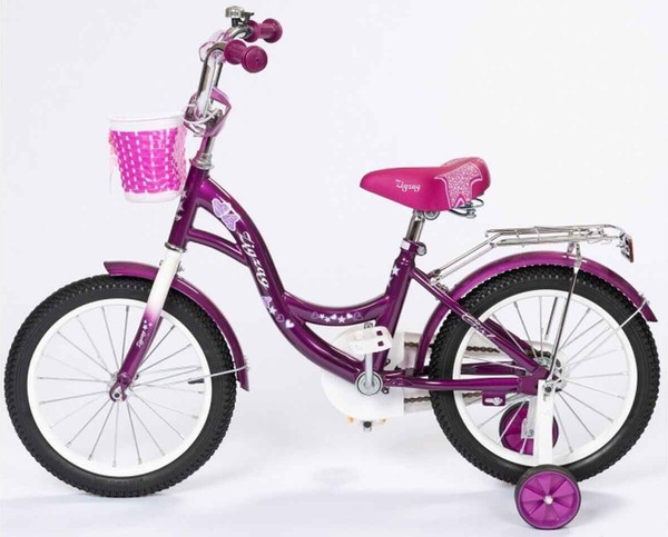 Изображение товара Детский велосипед ZigZag Girl 16 / ZG-1634 (фиолетовый, разобранный, в коробке)