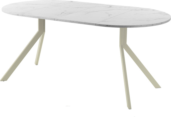 Изображение товара Обеденный стол AMC Elite Е18(800) D1 (бежевый/мрамор кристалл)