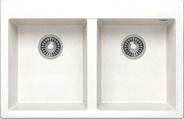 Изображение товара Мойка кухонная Polygran Brig 790 (белый хлопок)
