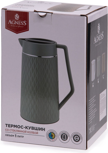 Изображение товара Термос-кувшин Agness 734-102-1 (кофейный)
