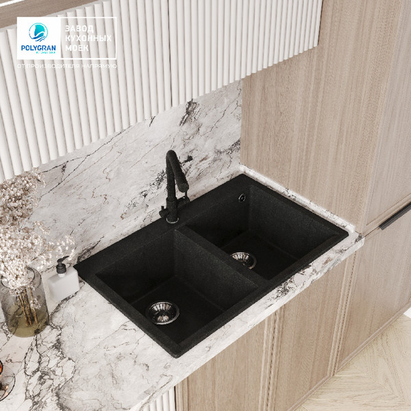 Изображение товара Мойка кухонная Polygran Brig 790 (космос)