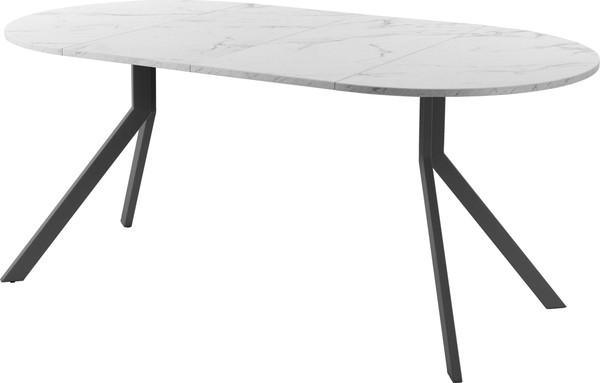 Изображение товара Обеденный стол AMC Elite Е18(800) D1 (графит/мрамор кристалл)