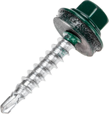 Изображение товара Саморез Kranz Кровельный 4.8х29 RAL 6005 / 1204-4829-3 (250шт)