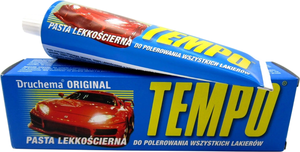 Изображение товара Полироль для кузова Druchema Tempo Original для старых автомобилей (120г, синий)