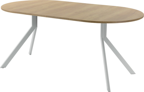 Изображение товара Обеденный стол AMC Elite Е18(800) D1 (серебро/дуб небраска натур)