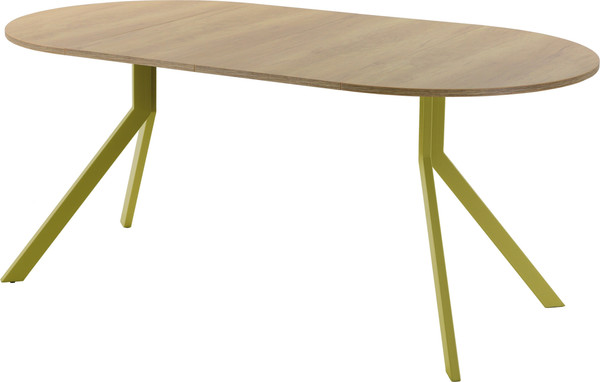 Изображение товара Обеденный стол AMC Elite Е18(800) D1 (золото/дуб небраска натур)