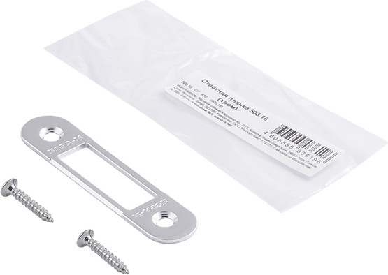 Изображение товара Ответная планка Нора-М 503.18 82мм / 8571 (хром)