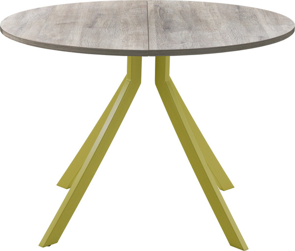 Изображение товара Обеденный стол AMC Elite Е18(800) D1 (золото/дуб уайт-ривер песочно-бежевый)