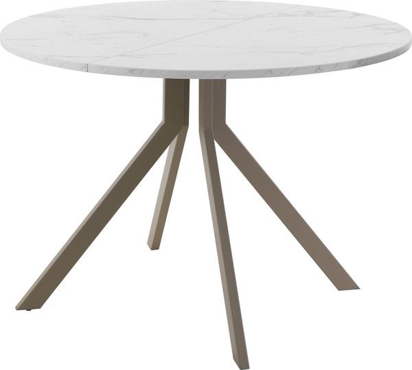 Изображение товара Обеденный стол AMC Elite Е18(800) D1 (капучино/мрамор кристалл)