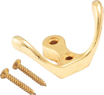 Изображение товара Крючок для одежды Нора-М №9 2-х рож. (золотистый)