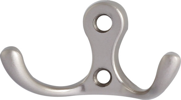 Изображение товара Крючок для одежды Нора-М №9 2-х рож. (матовый никель)