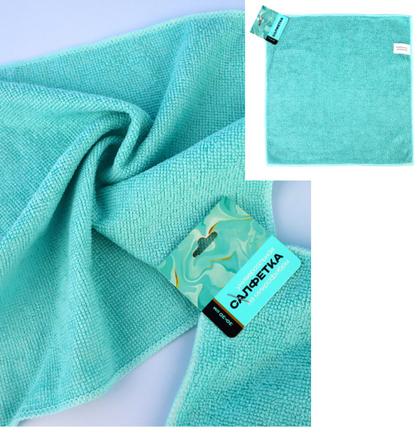 Изображение товара Салфетка хозяйственная Avikomp Завтрак у Тиффани 30х30см / 42138 (1шт, бирюзовый)