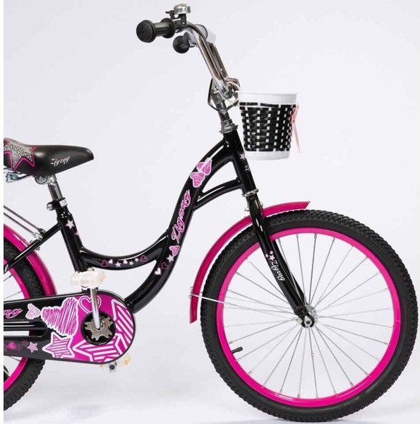 Изображение товара Детский велосипед ZigZag Girl / ZG-1835 (черный/малиновый, разобранный, в коробке)